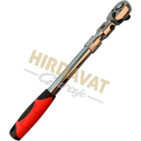 Resim Hırdavat Garajı 1/2 Mafsallı Uzatmalı Oynar Başlıklı Cırcır Kolu Profesyonel 
