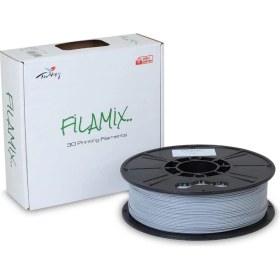 Resim Filamix Pla + 1.75 mm Filament 1 kg Plus Gümüş Gri 