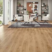 Resim Logoclic Vinto Celli Klasik Meşe 32.Sınıf Laminat Parke Derzli 1288x195x8 mm 2,26 m² 