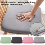 Resim Araba & Ofis için Nefes Alabilir Ergonomik Köpük Oturma Yastığı - Yavaş Geri Dönüşlü Destek, Elde Yıkanabilir Polyester, Uzun Süreli Oturuma Konfor, Taşınabilir & Çıkarılabilir Kılıf, Dikdörtgen Şekil, Gri/Siyah/Pembe/Açık Mavi/Koyu Yeşil/Beyaz, Uzun Süreli Oturuşa Uygun, Duruş Geliştirici, Şık Oturma Aksesuarı, Polyester Kumaş Kaplama 