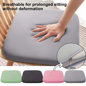 Resim Araba & Ofis için Nefes Alabilir Ergonomik Köpük Oturma Yastığı - Yavaş Geri Dönüşlü Destek, Elde Yıkanabilir Polyester, Uzun Süreli Oturuma Konfor, Taşınabilir & Çıkarılabilir Kılıf, Dikdörtgen Şekil, Gri/Siyah/Pembe/Açık Mavi/Koyu Yeşil/Beyaz, Uzun Süreli Oturuşa Uygun, Duruş Geliştirici, Şık Oturma Aksesuarı, Polyester Kumaş Kaplama 
