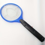 Resim 1pc Elektronik Sivri sinek Öldürücü Raket, Pille Çalışan Haşere Swatter, Çift AA Pil Güçlü Sinek Zapper, Plastik Malzeme, 2x AA Pil Dahil Değil 