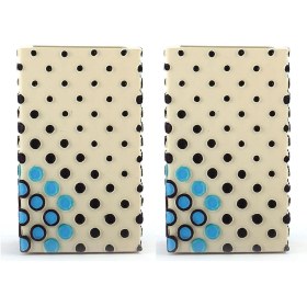 Resim 2 Adet Diş Fırçalık Ve Macunluk Puanlı Poliresin 6x6x10cm 200ml Banyo Seti Çok Renkli 