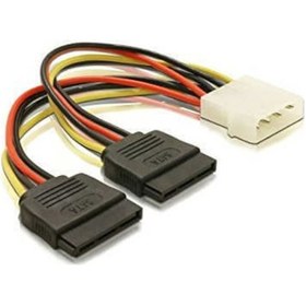 Resim Molex Sata Power Molex 2 Sata Power Güç Kablosu 4 Pin 15Pin Molex 