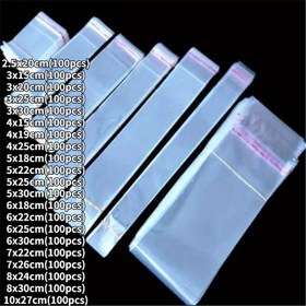 Resim 100 adet Şeffaf Plastik Kendinden Yapışkanlı Poşet Kapatmalı Küçük Poşetler Kalem, Takı, Şeker Ambalajı Yeniden Kapatılabilir Hediye Kurabiye Paketleme Poşeti Kurban Bayramınız Kutlu Olsun 