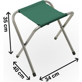 Resim Exent Katlanır Balıkçı Taburesi, Kamp Taburesi, Piknik Taburesi, Kamp Sandalyesi-haki- 3 Adet Haki 