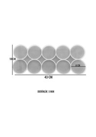 Resim Epoksi Silikon Kalıp Çoklu Magnet Kalıbı Düz Yuvarlak Daire Seri 