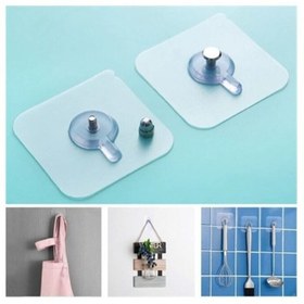 Resim Hombak Ultra Güçlü Vantuzlu Askı Çerçeve Askısı Vidalı Kanca Yapışkanlı Dayanıklı Şeffaf Raf Tutucu 