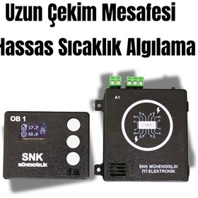 Resim snk mühendislik Kablosuz Oda Termostatı SNK OB1 (SİYAH) 