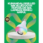 Resim Bluetooth Hoparlörlü LED Ampul – 12W Enerji Tasarruflu 