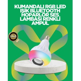 Resim Bluetooth Hoparlörlü LED Ampul – 12W Enerji Tasarruflu 