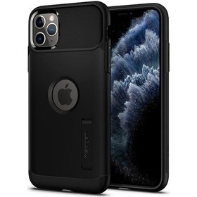 Resim Apple Uyumlu iPhone 11 Pro Max Kılıf, Spigen Slim Armor 