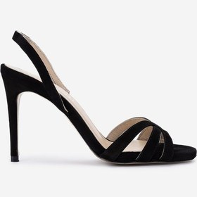 Resim Valmenti Kadın Siyah Süet Topuklu Ayakkabı 1074 2306 Bn Ayk Y25 Sıyah Suet SIYAH SUET 