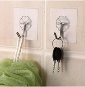 Resim RELATOS 10lu Kendinden Yapışkanlı Şeffaf Askı Güçlü Banyo Mutfak Askısı 
