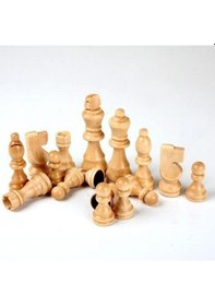 Resim Ahşap Satranç Taşları No:35 Büyük 9cm 