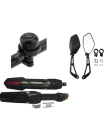 Resim NCR Bisiklet Ayna Tın Tın Zil Çamurluk 3 Lü Set 