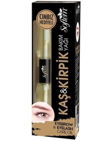 Resim Softem Aksu Vital Kaş Kirpik Bakım Yağı Serumu + Cımbız 