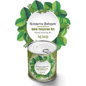 Resim Ozcmax Konserve Bahçem Evde Konservede Kekik Dağğ Kekiği Yetiştirme Kiti 