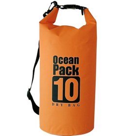 Resim Kuru Çanta Sırt Çantası Su Geçirmez Omuz Çantası Yüzme Turuncu Turuncu 