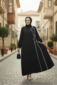 Resim sümeyra Gül şal ferace yazlık rahat uzun modelimiz 