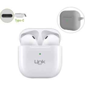 Resim Linktech AP01 Smartpods Tws 5.3 Bluetooth Kulaklık Type-C Beyaz 
