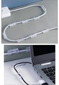 Resim Kablo Sabitleyici Klipsler 20 Adet Kablo Düzenleyici Duvar Fayans Cam Kablo Tutucu Yapışkanlı Klips Çok Renkli 