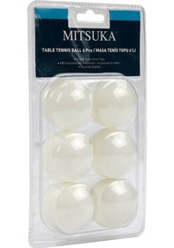 Resim Mitsuka Tt0103-1 Masa Tenisi Pinpon Topu 6'lı 