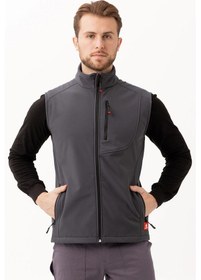 Resim Salina Outdoor Erkek Yelek Günlük Giyim İçin Konforlu Ve Cepli Tasarım Füme 