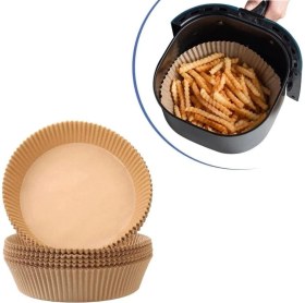Resim Özbience 20CM Hava Fritözü Için Dayanıklı Pişirme Kağıdı, Taşınabilir ve Uyumlu 