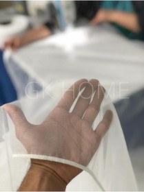 Resim Hayalet Tül,ipek Zemin,düz Tül,hayal Tül,kırışmayan Tül,sık Pile Tül Perde 1/3 Kırık Beyaz 