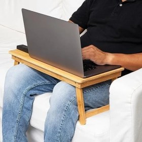 Resim Teknocan Reader Dizüstü Bilgisayar Diz Tepsisi, Katlanır Masa, Çekmeceli, Katlanabilir Bacaklar, Kahvaltı Tepsisi, Kahverengi, 8 Inç U x 20,88 Inç G x 13 Inç Y 