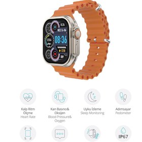 Resim Piranha 9921 Akıllı Saat | 2.01″ Ekran | IP67 Suya Dayanıklılık | Uyku & Kalp Ritm Takibi | Adımsaya 