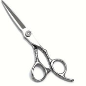 Resim 1 adet Saç Kesme Makası, Profesyonel Saç Kesme Makası 16.51 Cm Sağ El Razor Edge Berber Makası Salon Saç Kesme Makası, Paslanmaz Çelikten Yapılmış, Elle Bileme 