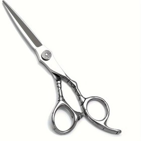Resim 1 adet Saç Kesme Makası, Profesyonel Saç Kesme Makası 16.51 Cm Sağ El Razor Edge Berber Makası Salon Saç Kesme Makası, Paslanmaz Çelikten Yapılmış, Elle Bileme 