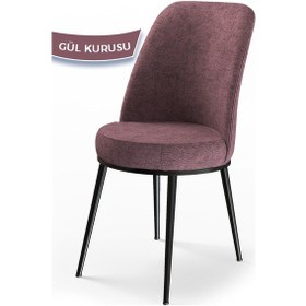 Resim Canisa Concept Zen Serisi 80x132 Mdf Açılabilir Siyah Mermer Desen Masa Takımı Ve 4 Gül Kurusu Sandalye Masa Siyah Sandalyeler Gülkurusu 
