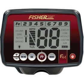 Resim Fısher F44- 28cm Concentric Elips Başlık İle Define Dedektörü 