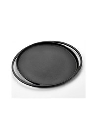 Resim Lava Döküm Yuvarlak Pizza Krep Pankek Tavası Çap Ø 28cm. Döküm Demir Yekpare Çift Kulplu Siyah 