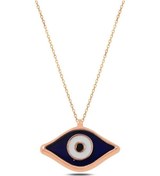 Resim Lacivert Nazar Göz Kolye 