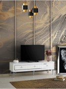 Resim mapahomeliving 150 Cm Klas Metal Ayak Mdf Mebran Kapak Tv Sehpası 