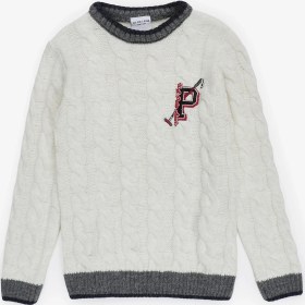 Resim U.s. Polo Assn. Erkek Çocuk Krem Kazak /triko 50315587-VR071 