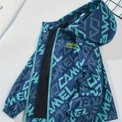 Resim Erkek Genç Kapüşonlu Rüzgarlık Ceket - Bol Kesim, Fermuarlı, Uzun Kollu, Polyester, Bahar ve Sonbahar için Rahat Stil, Parka Ceket|Kapüşonlu Ceket|Zipup Ceket 