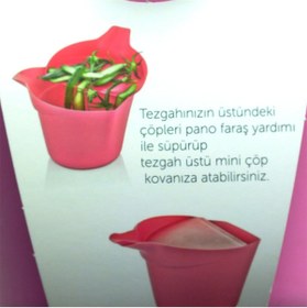 Resim FırsatVar Ofisiniz Için Faraşlı Mini Plastik Çöp Kovası Tezgah Üstü Kova 