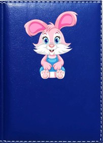 Resim Promosyon Denizi Sevimli Tavşan 3 Görselli Lacivert Ruhsat Kabı 