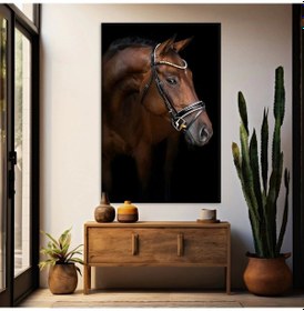 Resim Yarış Atı Kanvas Tablo 