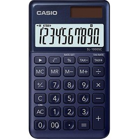 Resim Casio SL-1000SC-NY Cep Tipi 10 Hane Lacivert Hesap Makinesi 