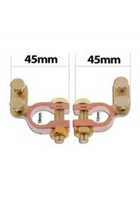 Resim 1 Takım Akü Kutup Başı Pirinç Kelepçe Artı Ve Eksi Set 