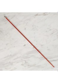 Resim Abarta 4,0mm Renkli Metal Gagalı Örgü Şiş Tunus Tığ 25cm- Kırmızı 1 Adet 