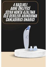 Resim Siyah Nokta Temizleme Cihazı 4 Başlıklı Vakumlu Pilli Ölü Muratech - 72 Deri Arındırma 