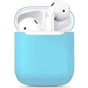 Resim Airpods Uyumlu Kılıf Zore Airbag 13 Silikon-Mavi Mavi 
