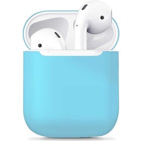 Resim Airpods Uyumlu Kılıf Zore Airbag 13 Silikon-Mavi Mavi 